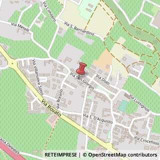 Mappa Via San Giorgio,  4, 25030 Erbusco, Brescia (Lombardia)