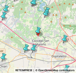 Mappa Piazza Cardinale Lodovico Calini, 25046 Cazzago San Martino BS, Italia (6.65706)