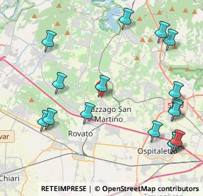 Mappa Piazza Cardinale Lodovico Calini, 25046 Cazzago San Martino BS, Italia (5.09875)