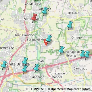Mappa Via Enrico Fermi, 20875 Burago di Molgora MB, Italia (2.8925)