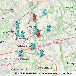 Mappa Via Enrico Fermi, 20875 Burago di Molgora MB, Italia (3.66455)