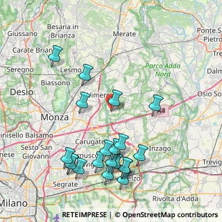 Mappa Via Enrico Fermi, 20875 Burago di Molgora MB, Italia (9.126)