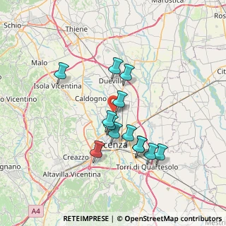 Mappa Strada Polegge, 36100 Vicenza VI, Italia (6.13615)