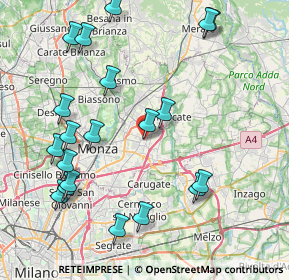 Mappa Via Repubblica, 20863 Concorezzo MB, Italia (9.37)