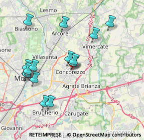 Mappa Via Repubblica, 20863 Concorezzo MB, Italia (4.07467)