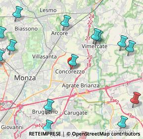 Mappa Via Federico Varisco, 20863 Concorezzo MB, Italia (6.325)