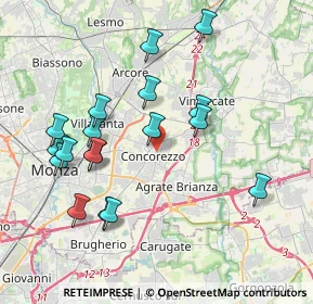 Mappa Via Repubblica, 20863 Concorezzo MB, Italia (3.97556)
