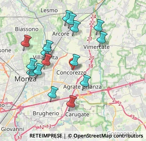 Mappa Via Federico Varisco, 20863 Concorezzo MB, Italia (3.79375)