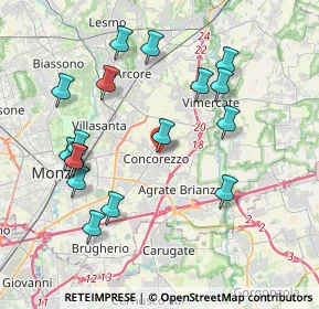 Mappa Via Repubblica, 20863 Concorezzo MB, Italia (4.09706)