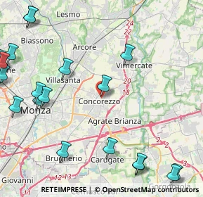 Mappa Via Repubblica, 20863 Concorezzo MB, Italia (6.193)