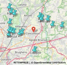 Mappa Via Repubblica, 20863 Concorezzo MB, Italia (4.89353)