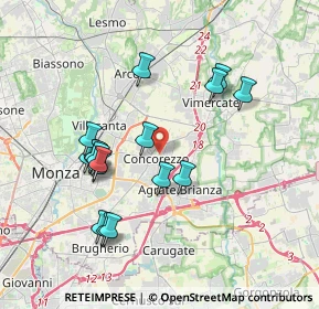 Mappa Via Repubblica, 20863 Concorezzo MB, Italia (3.58765)