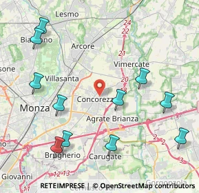 Mappa Via Repubblica, 20863 Concorezzo MB, Italia (4.99545)