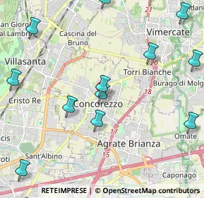 Mappa Via Federico Varisco, 20863 Concorezzo MB, Italia (2.83429)