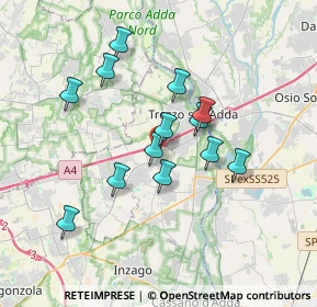 Mappa 20056 Grezzago MI, Italia (3.05077)