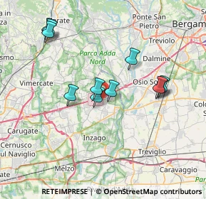 Mappa 20056 Grezzago MI, Italia (6.95273)