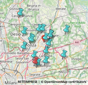 Mappa Via Libertà, 20863 Concorezzo MB, Italia (5.95778)