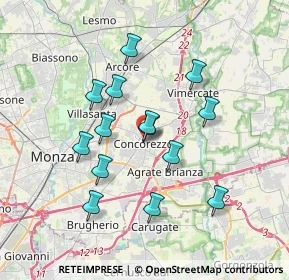 Mappa Via Libertà, 20863 Concorezzo MB, Italia (3.16214)