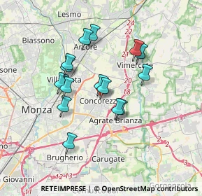 Mappa Via Libertà, 20863 Concorezzo MB, Italia (2.95867)