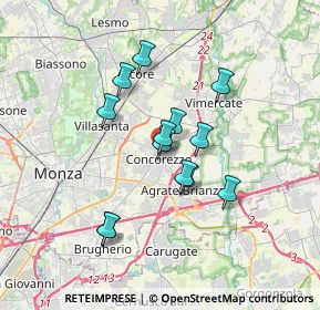 Mappa Via Libertà, 20863 Concorezzo MB, Italia (2.76077)