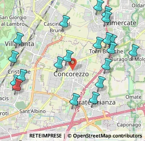 Mappa Via Libertà, 20863 Concorezzo MB, Italia (2.378)