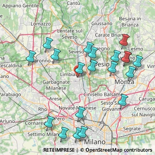 Mappa Via Filippo Turati, 20812 Limbiate MB, Italia (9.47)