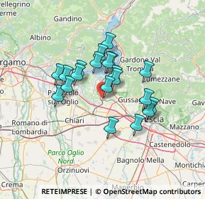 Mappa Via Conte Secco D'Aragona, 25046 Cazzago San Martino BS, Italia (10.5395)