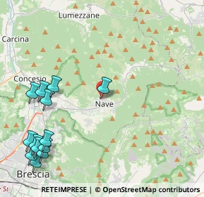 Mappa Via Monteclana, 25075 Nave BS, Italia (5.73077)