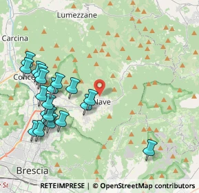 Mappa Via Monteclana, 25075 Nave BS, Italia (4.606)