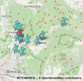 Mappa Via Monteclana, 25075 Nave BS, Italia (3.90417)