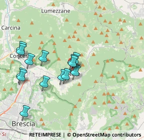 Mappa Via Monteclana, 25075 Nave BS, Italia (3.485)