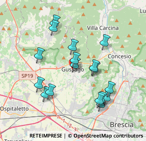 Mappa Via Angelo Canossi, 25064 Gussago BS, Italia (3.56529)