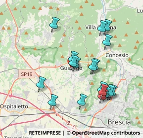 Mappa Via Angelo Canossi, 25064 Gussago BS, Italia (3.715)