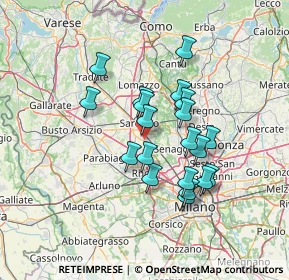 Mappa Viale 5 Giornate, 21042 Caronno Pertusella VA, Italia (11.4345)