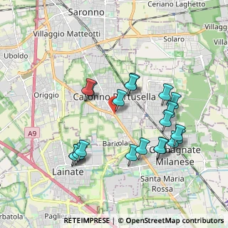 Mappa Viale 5 Giornate, 21042 Caronno Pertusella VA, Italia (1.9175)
