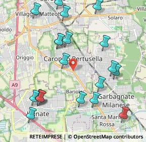 Mappa Viale 5 Giornate, 21042 Caronno Pertusella VA, Italia (2.3735)