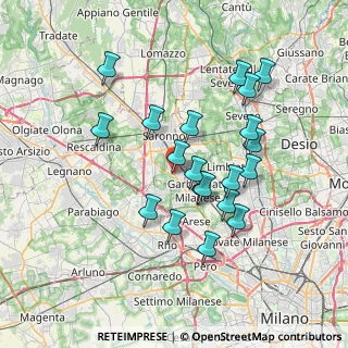 Mappa Viale 5 Giornate, 21042 Caronno Pertusella VA, Italia (6.64)