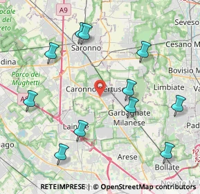Mappa Viale 5 Giornate, 21042 Caronno Pertusella VA, Italia (4.65636)