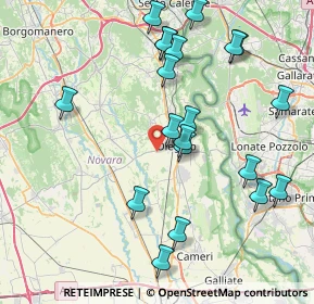 Mappa Via Cascine Bellini, 28047 Oleggio NO, Italia (8.633)