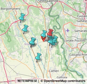 Mappa Via Cascine Bellini, 28047 Oleggio NO, Italia (4.57545)