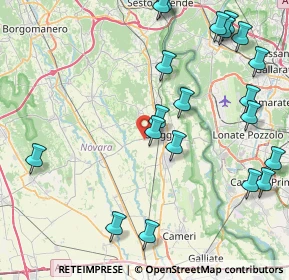 Mappa Via Cascine Bellini, 28047 Oleggio NO, Italia (10.3245)