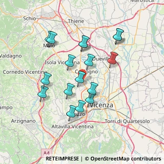 Mappa Via Monte Grappa, 36030 Motta VI, Italia (6.82941)