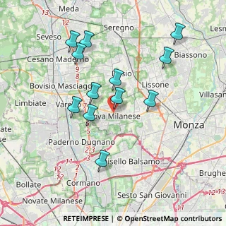 Mappa Via Roma, 20054 Nova Milanese MB, Italia (3.62667)