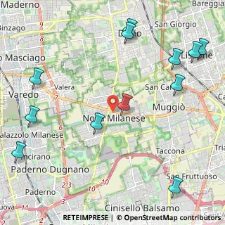 Mappa Via Roma, 20054 Nova Milanese MB, Italia (2.8275)