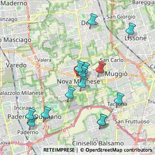 Mappa Via Roma, 20054 Nova Milanese MB, Italia (2.14643)