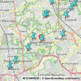 Mappa Via Roma, 20054 Nova Milanese MB, Italia (2.9175)