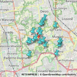 Mappa Via Roma, 20054 Nova Milanese MB, Italia (1.4545)