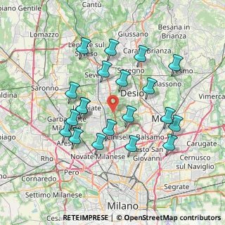 Mappa Via Tirano, 20814 Varedo MB, Italia (7.063)