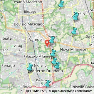 Mappa Via Tirano, 20814 Varedo MB, Italia (2.56727)