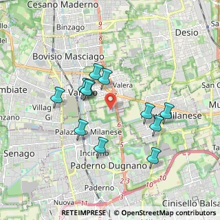 Mappa Via Tirano, 20814 Varedo MB, Italia (1.6325)